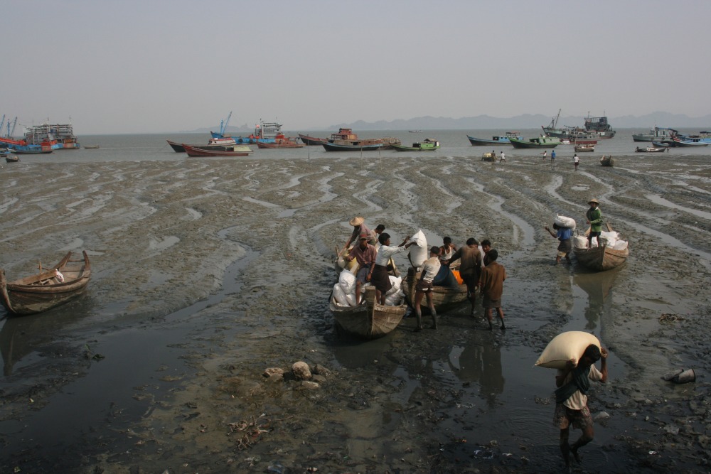 Rice market, Sittwe